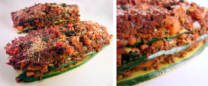 Lecker und gesund: Zucchini Lasagne à la Bolognese