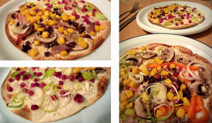 Flammkuchen mit Tortilla Wraps